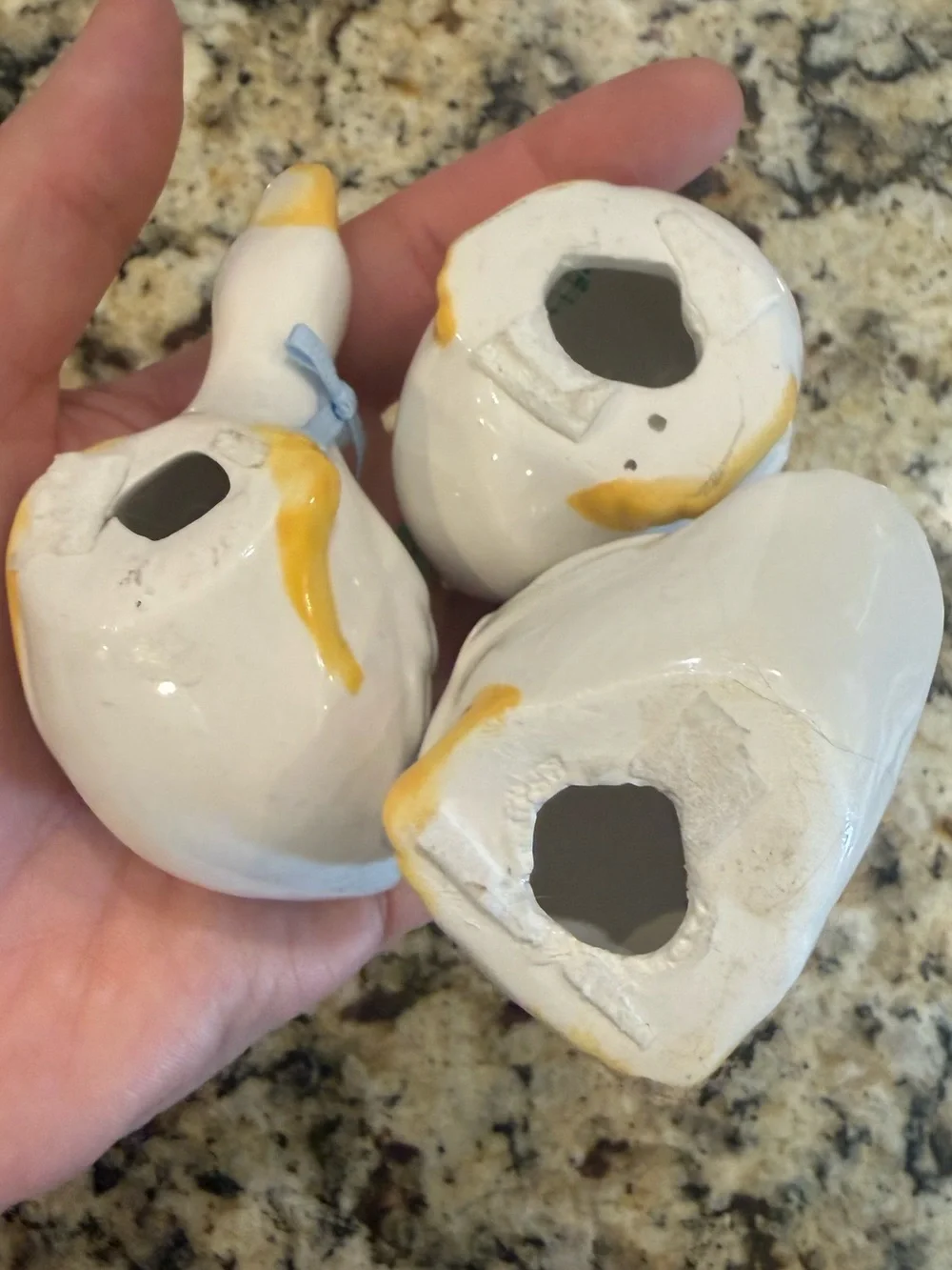*Set* Target Ceramic Mini White Duck Figurine Set of 3